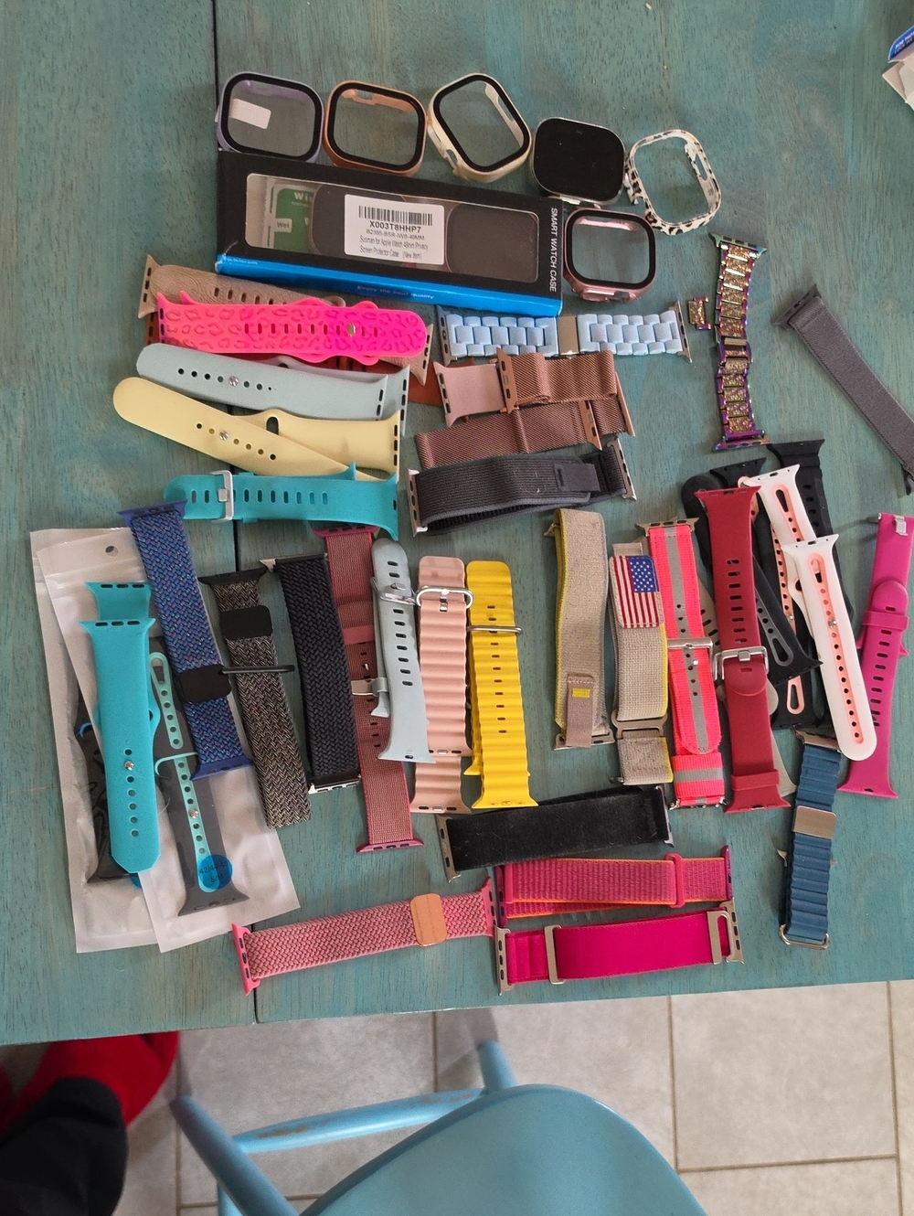 Assorted Apple Silicone and Fabric Watch Bands - Multiple Colors
